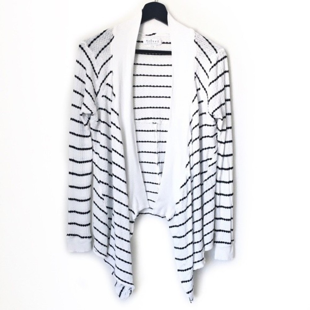 Velvet Graham & Spencer Striped Open Cardigan S